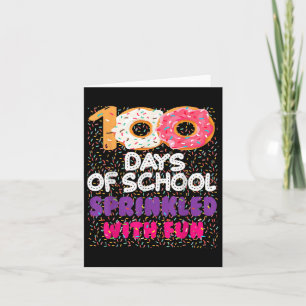 100 Tage voller Spaß Donuts Happy 100 Day Karte