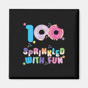 100 Tage voller Spaß Donuts Happy 100 Day Magnet