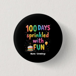 100 Tage voller Spaß gefeiert - Schulfreude Button