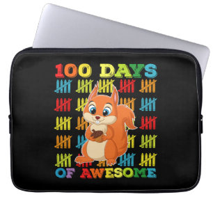 100 Tage vom großartigen Eichhörnchen 100. Schulta Laptopschutzhülle