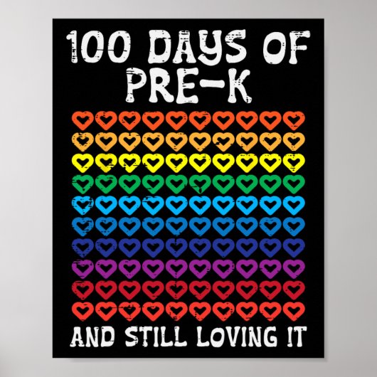 100 Tage vor dem K Loving it Hört 100. Schultag Poster (Vorne)