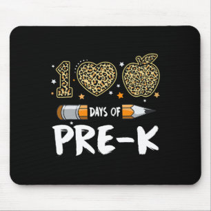 100 Tage vor dem Schulabschluss Leopard Schüler gl Mousepad