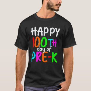 100 Tage Vor K Happy 100. Tag der Schule Lehrer T-Shirt