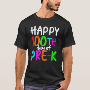 100 Tage Vor-Kinder-Glücklicher 100. Schultag Lehr T-Shirt