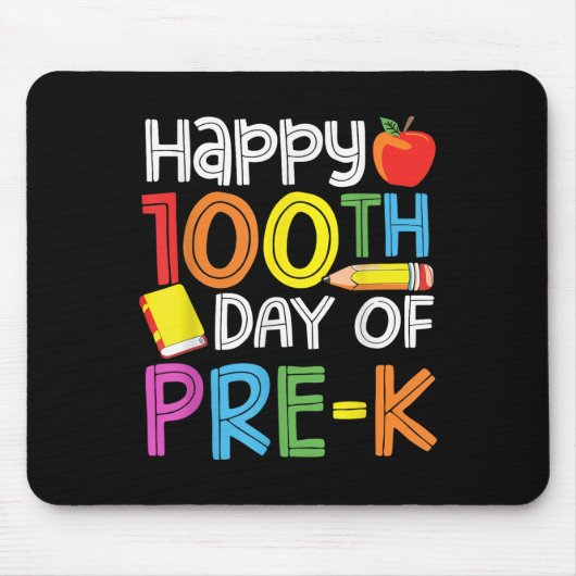 100 Tage Vorschullehrer Kinder 100 Tage Mousepad (Vorne)