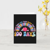 100 Tage Vorschulpencil 100. Schultag R Karte (Gelbe Blume)