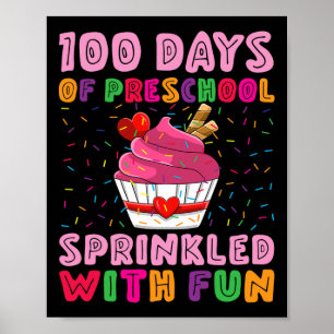 100 Tage Vorschulzeit mit Fun Cupcake G Poster