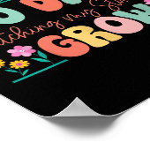 100 Tage wachsende Blume Lehrer 100. Tag Poster (Ecke)