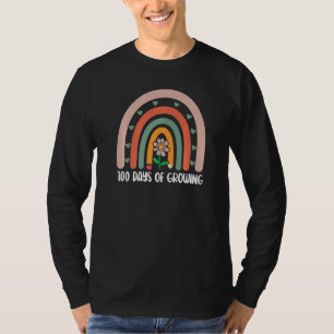 100 Tage Wachsender Lustiger Regenbogen 100 Tage S T-Shirt