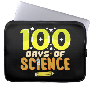 100 Tage Wissenschaft 100. Schultag Lehrer Laptopschutzhülle