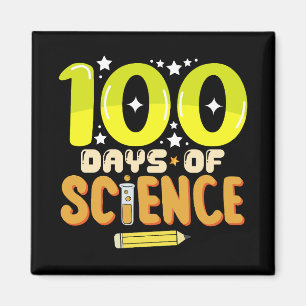 100 Tage Wissenschaft 100. Schultag Lehrer Magnet