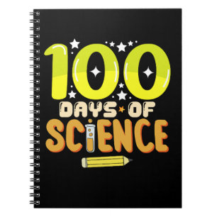 100 Tage Wissenschaft 100. Schultag Lehrer Notizblock