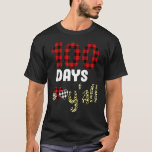 100 Tage Y'all Red Kariert 100. Schultag T-Shirt