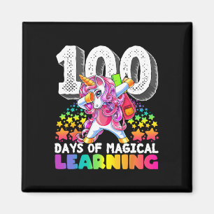 100 Tage Zauberkunststube Einhorngeschenk Magnet