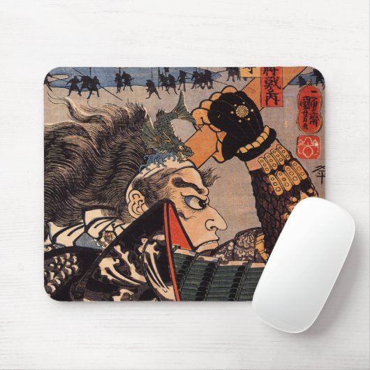 100 tapfere General-japanische Samurai-Malerei Mousepad (Mit Mouse)