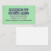 100 Tarjetas de Presentacion para negocio Visitenkarte (Vorne/Hinten)