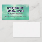 100 Tarjetas de Presentacion para negocio Visitenkarte (Vorne/Hinten)