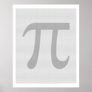 100 Tausend Stück Pi Poster