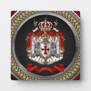 [100] Tempelwappen der Ritter Fotoplatte