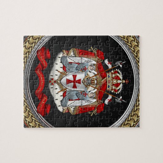 [100] Tempelwappen der Ritter Puzzle (Horizontal)