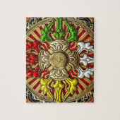 [100] Tibetanische doppelte Dorje Mandala Puzzle (Vertikal)