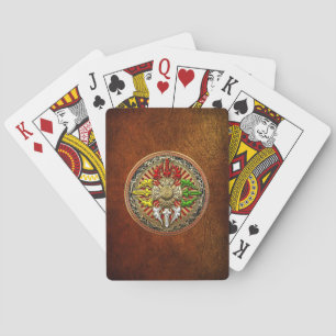 [100] Tibetischer Doppeldorje Mandala Spielkarten