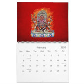 [100] Tibetischer Thangka - Wrathful Deity Hayagri Kalender (Feb 2026)