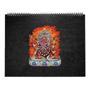 [100] Tibetischer Thangka - Wrathful Deity Hayagri Kalender