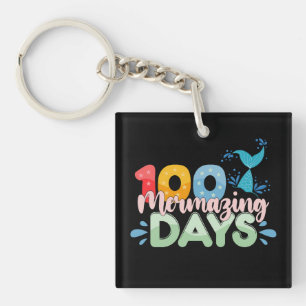 100 tolle Tage 100. Schultag Meerjungfrau Schlüsselanhänger