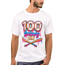 100 triefende Schultage Baseball Jungen Kleinkind 