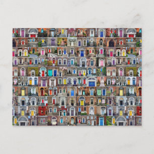 100 Türen von Dublin Postkarte