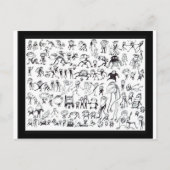 100 üble Affen (Postkarten) Postkarte (Vorderseite)