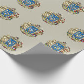 [100] Ukraine: Vorgeschlagene größere Wappen Geschenkpapier (Ecke)