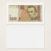 100 ukrainische Hrywnja-Banknote (Vorne & Hinten)