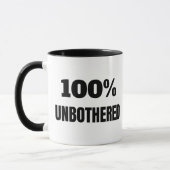 100% Unbedachte Sassy Quote Monogramm Tasse (Links)