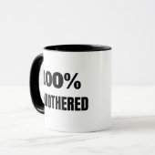 100% Unbedachte Sassy Quote Monogramm Tasse (Vorderseite Links)