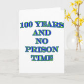 100 und keine Gefängniszeit Karte (Gelbe Blume)