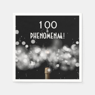 100 und Phenomenal Champagne Party Napkins Serviette