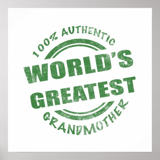 100% Urgroßmutter Poster (Vorne)