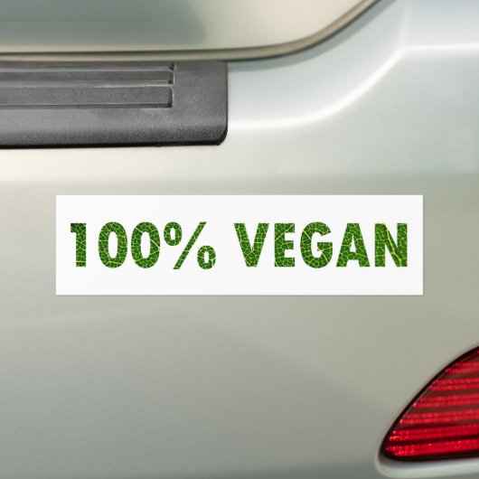 100% vegan autoaufkleber (Auf Auto)