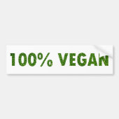 100% vegan autoaufkleber (Vorne)