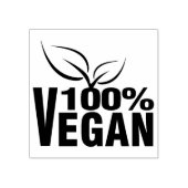 100 % Vegan, einfach Gummistempel (Prägung)
