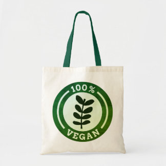 100% Vegan Ethisches Gutes Leben Nachhaltig Tragetasche