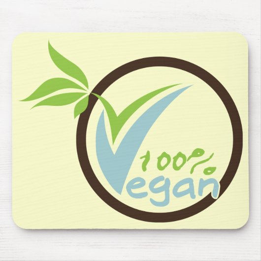 100 % Vegan Mousepad (Vorne)