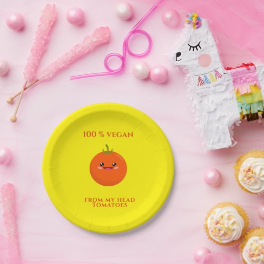 100 % Vegan Pappteller (Party)