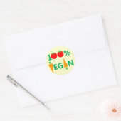 100% Vegan Witty Stickers für vegetarische Aktivis (Umschlag)