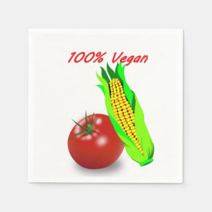 100% vegane Papierservietten