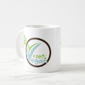 100 % Vegane Tasse (Vorderseite Links)