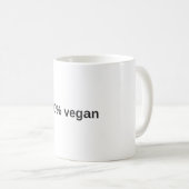 100% vegane Tasse (VorderseiteRechts)