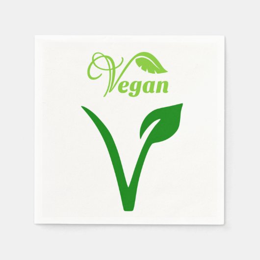 100 % Veganes Papier Napkins Serviette (Vorderseite)